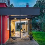Glasanbau mit integrierter Beleuchtung