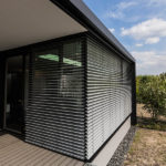 Holz-Aluminium Wintergarten mit Jalousie
